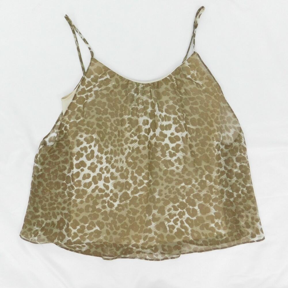 Aqua Women's Sleeveless Top Animal Print Size Small - Picture 3 of 4
